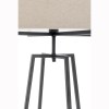 modern dimmable floor lamp + table desk lamp w/ linen shade scandi matte black modern dimmable floor lamp + table desk lamp w/ linen shade scandi matte black