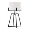 modern dimmable floor lamp + table desk lamp w/ linen shade scandi matte black modern dimmable floor lamp + table desk lamp w/ linen shade scandi matte black
