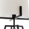 modern dimmable floor lamp + table desk lamp w/ linen shade scandi matte black modern dimmable floor lamp + table desk lamp w/ linen shade scandi matte black
