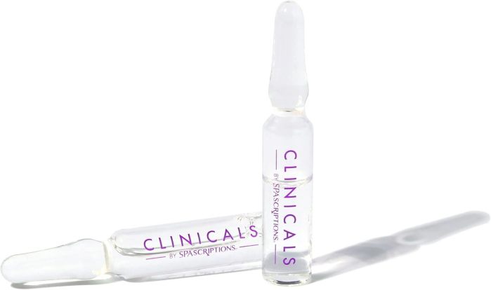 spascriptions clinicals resurfacing serum ampoules 7 pack 2.8ml each niacinamide glycolic acid phas youthful glow