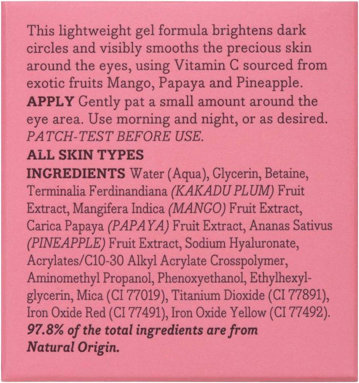 essano advanced brightening vitamin c eye gel, 10g