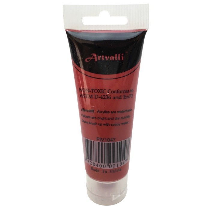 artists acrylic paint craft 75ml tube non toxic paints water based carmine red artists acrylic paint craft 75ml tube non toxic paints water based carmine red