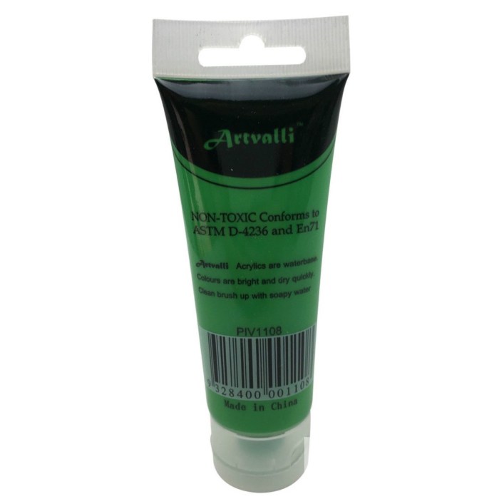 artists acrylic paint craft 75ml tube non toxic paints water based light green artists acrylic paint craft 75ml tube non toxic paints water based light green