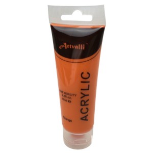artists acrylic paint craft 75ml tube non toxic paints water based orange