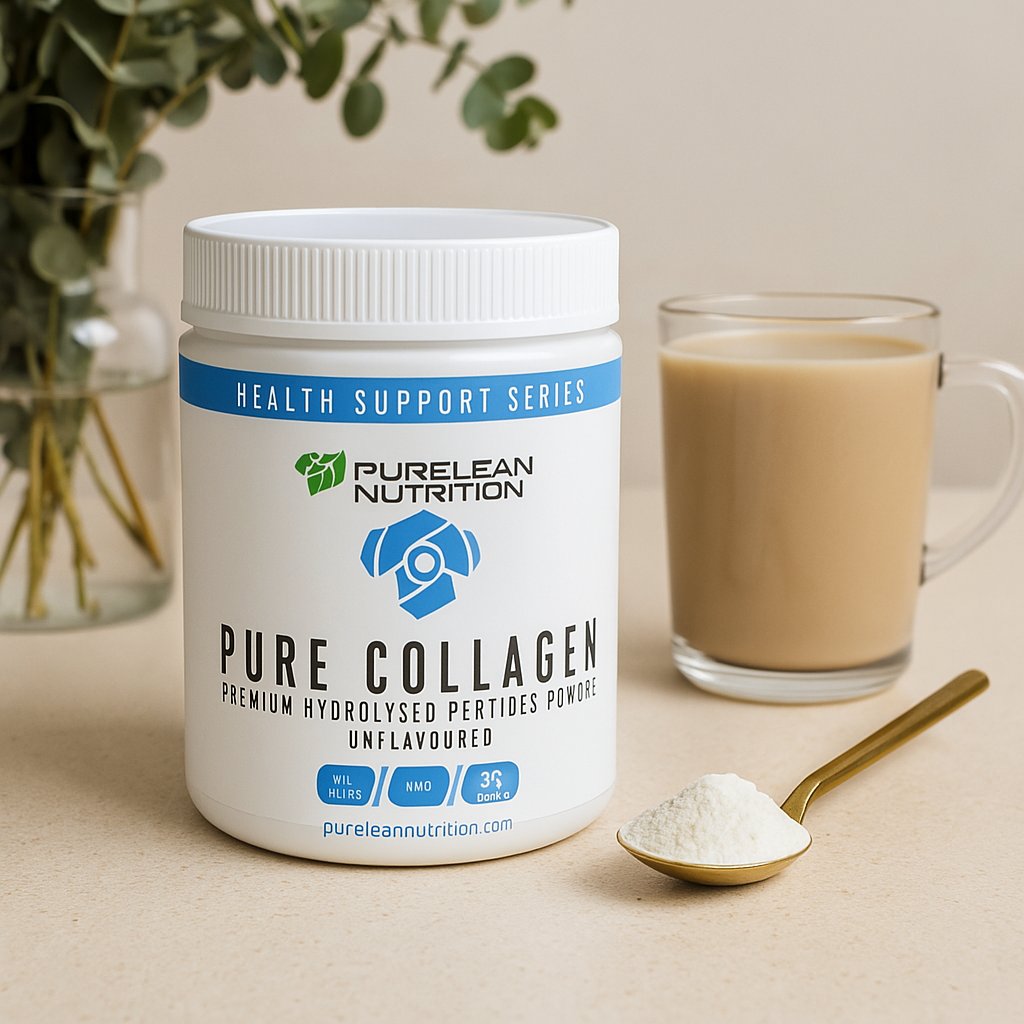pure lean nutrition premium hydrolysed collagen peptides powder hair skin nail health grass fed 420g