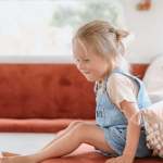 ponchik babies + kids cotton dungaree overalls capri blue 3 6 months