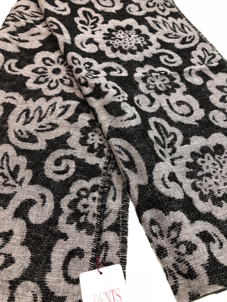 dents large pashmina style scarf w floral design wool blend warm winter black dents large pashmina style scarf w floral design wool blend warm winter black