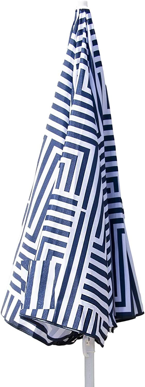 outdoor garden beach umbrella 1.8m sun shade w/carry bag tilt pool sun protection au