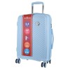 milleni cabin luggage bag travel carry on suitcase 54cm (39l) blue