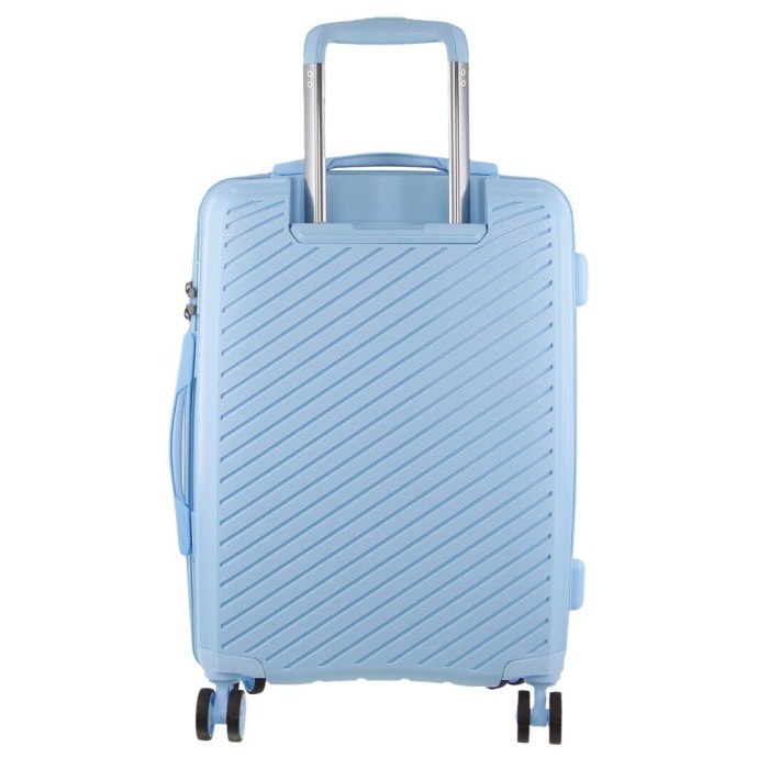 milleni cabin luggage bag travel carry on suitcase 54cm (39l) blue