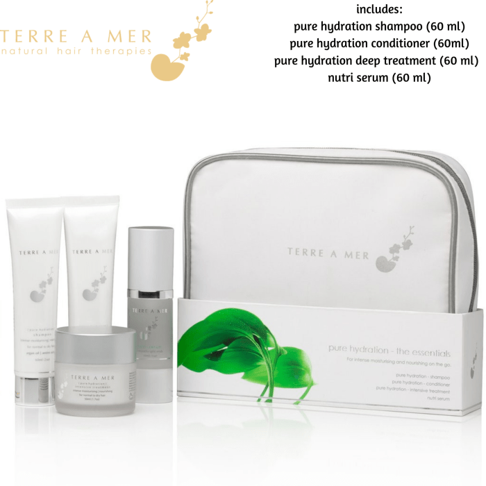 terre a mer pure hydration moisture keratin aftercare (travel hair repair kit) terre a mer pure hydration moisture keratin aftercare (travel hair repair kit)