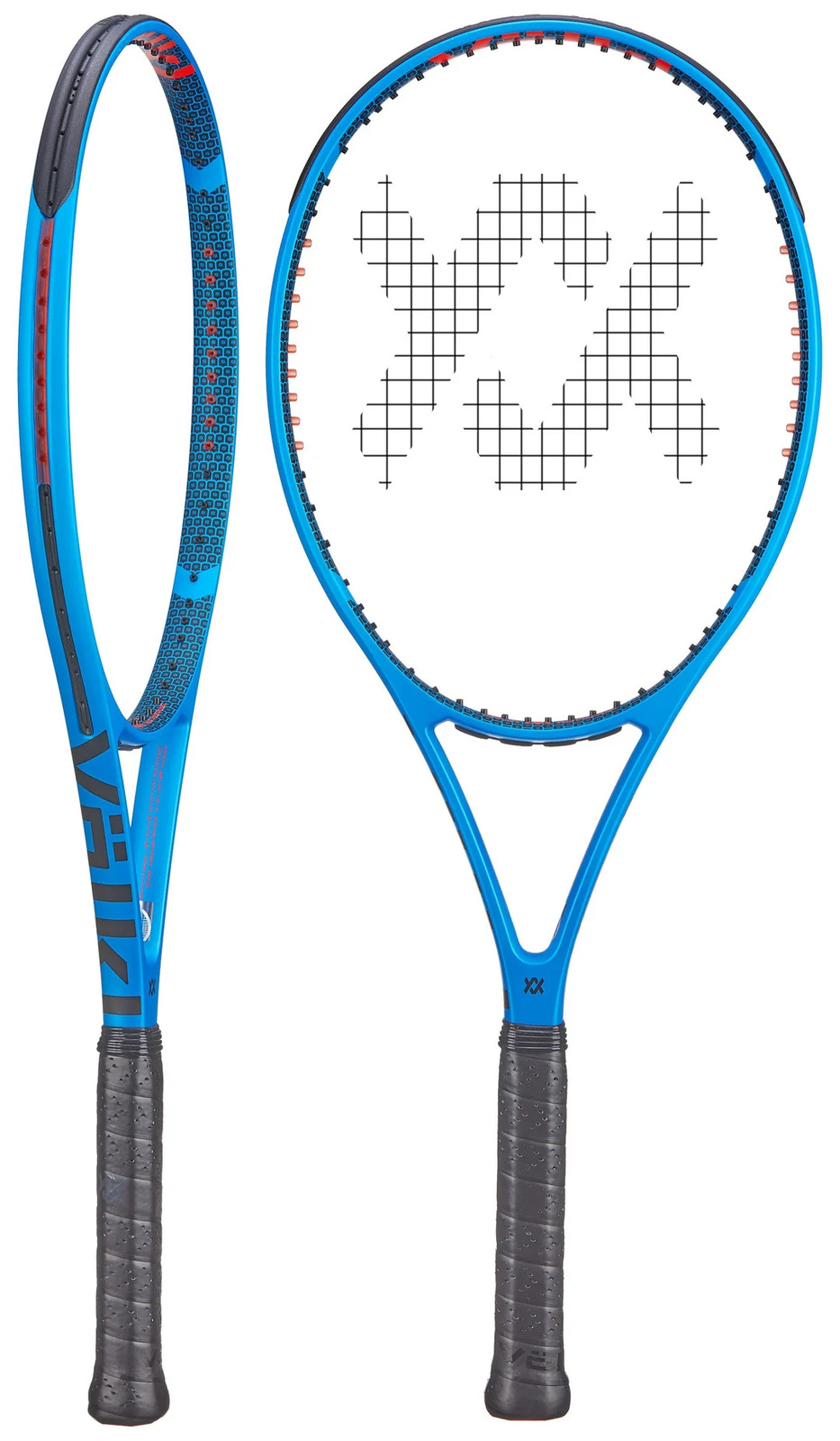 volkl v cell 5 tennis racquet fully strung & free dampener 4 3/8