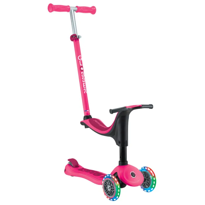 Globber GO UP SPORTY Lights with Stabilizer - Fuchsia/ Dark Pink Globber GO UP SPORTY Lights with Stabilizer - Fuchsia/ Dark Pink