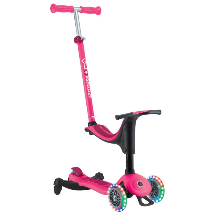 Globber Go Up Sporty Lights 360 - Fuchsia/Dark Pink Globber Go Up Sporty Lights 360 - Fuchsia/Dark Pink