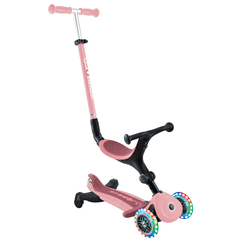 Globber Go Up Active Lights 360 - Pastel/Deep Pink Globber Go Up Active Lights 360 - Pastel/Deep Pink