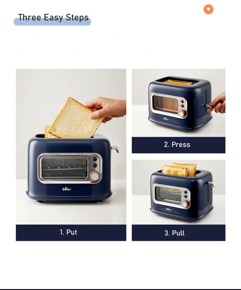 bear double slots bread toaster with glass window dsl c02x1 bear double slots bread toaster with glass window dsl c02x1