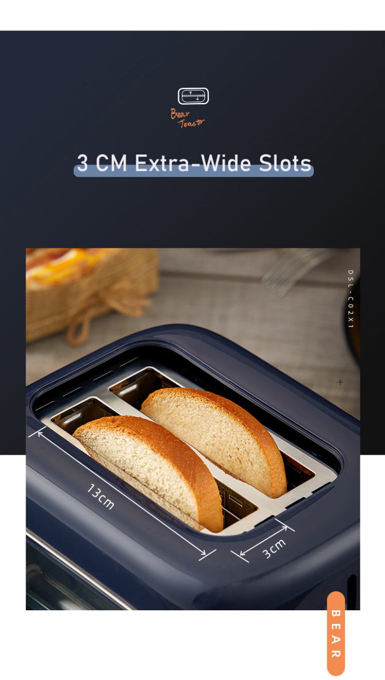 bear double slots bread toaster with glass window dsl c02x1 bear double slots bread toaster with glass window dsl c02x1