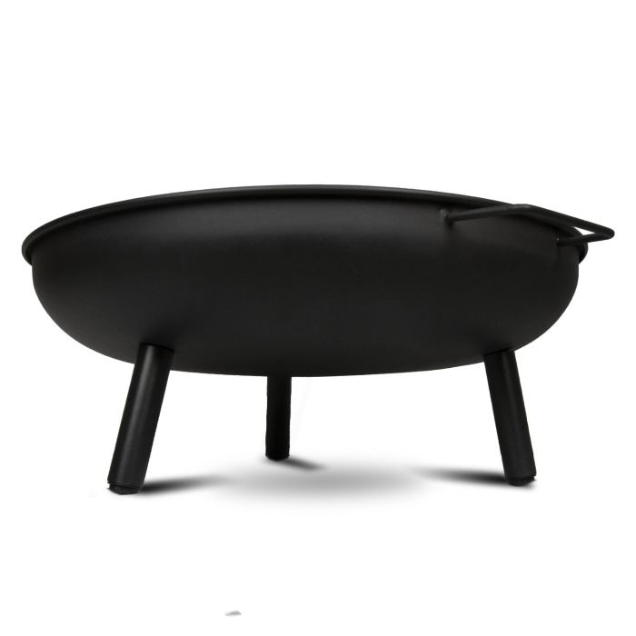 portable outdoor fire pit fireplace open patio heater garden plant bowl steel