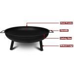 portable outdoor fire pit fireplace open patio heater garden plant bowl steel portable outdoor fire pit fireplace open patio heater garden plant bowl steel