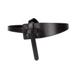 peroz ivy women's black leather knot belt peroz ivy women's black leather knot belt