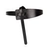 peroz ivy women's black leather knot belt peroz ivy women's black leather knot belt
