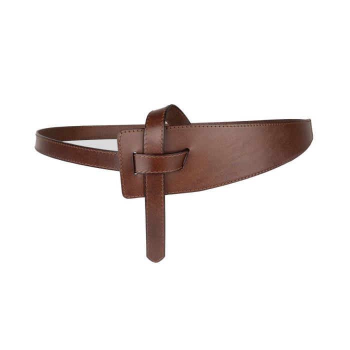 peroz ivy women's brown leather knot belt peroz ivy women's brown leather knot belt