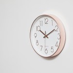 modern wall clock silent non ticking quartz battery operated rose gold