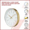 modern wall clock silent non ticking quartz battery operated gold modern wall clock silent non ticking quartz battery operated gold
