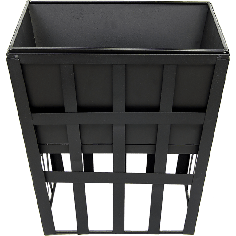 black fire pit square log patio garden heater outdoor table top bbq camping
