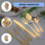 tableware 24pc gold cutlery set ss304 household knife fork spoon kitchen with storage rack dinner service