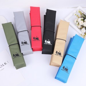 3pcs green portable outdoor folding seat cushion 42cm x 32cm for camping and hiking