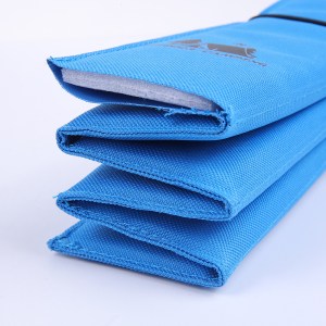 3pcs green portable outdoor folding seat cushion 42cm x 32cm for camping and hiking