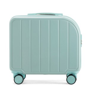 Mint Green 18-Inch Lightweight Carry-On Luggage - Waterproof & Anti-Theft Suitcase with Silent Universal Wheels Mint Green 18-Inch Lightweight Carry-On Luggage - Waterproof & Anti-Theft Suitcase with Silent Universal Wheels