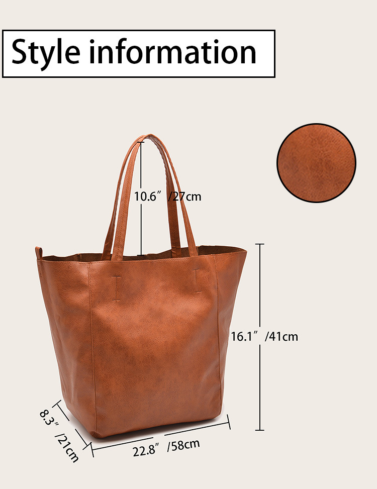 grey classic large leather tote bag with inner pouch elegant and functional grey classic large leather tote bag with inner pouch elegant and functional