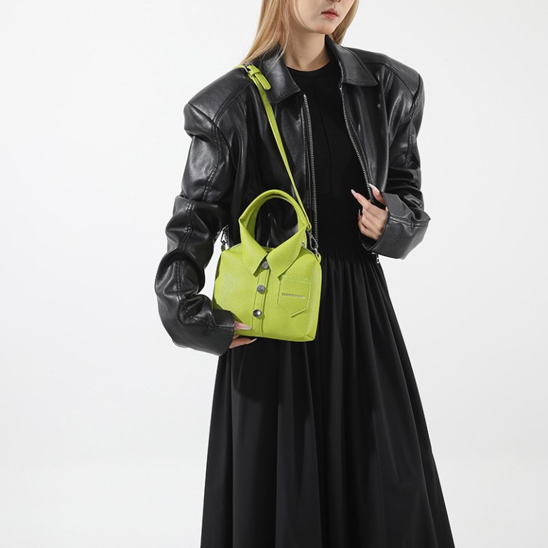 green trendy shirt inspired shoulder bag | stylish handbag with unique design green trendy shirt inspired shoulder bag | stylish handbag with unique design