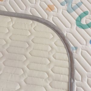 cute dog pattern 2 piece set kids cooling pad set 60x120cm cartoon latex mattress protector, pillow