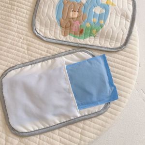 cute dog pattern 2 piece set kids cooling pad set 60x120cm cartoon latex mattress protector, pillow