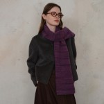 pink vintage wool blend knit scarf warm and stylish for men and women