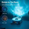 wood waves retro bluetooth speaker clock with ambient light projector wood waves retro bluetooth speaker clock with ambient light projector