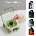 purple waves retro bluetooth speaker clock with ambient light projector