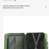 khaki compact 18 inch carry on suitcase | lightweight abs hardside spinner luggage