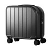 Black Compact 18-Inch Carry-On Suitcase | Lightweight ABS Hardside Spinner Luggage Black Compact 18-Inch Carry-On Suitcase | Lightweight ABS Hardside Spinner Luggage