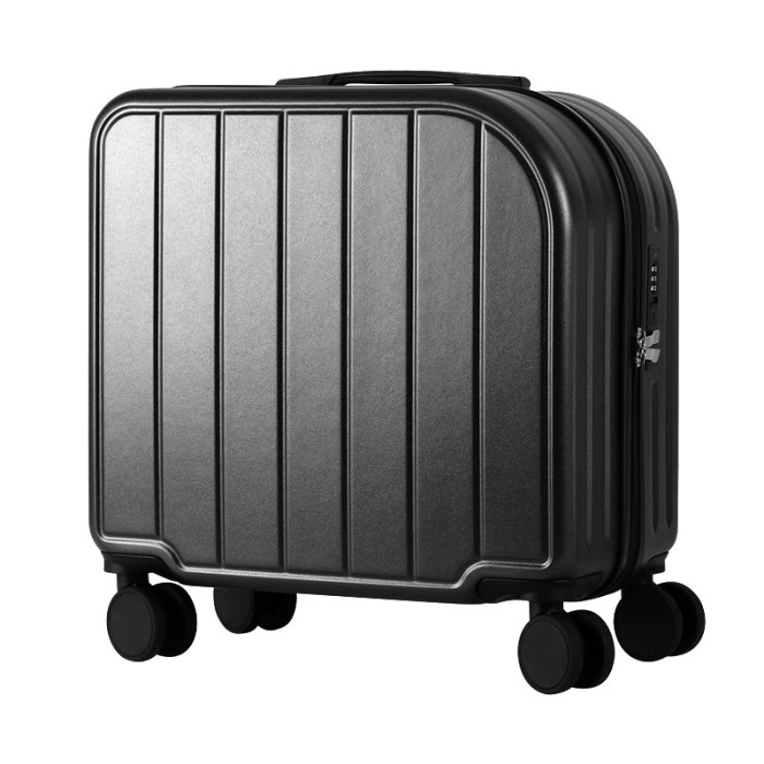 Black Compact 18-Inch Carry-On Suitcase | Lightweight ABS Hardside Spinner Luggage Black Compact 18-Inch Carry-On Suitcase | Lightweight ABS Hardside Spinner Luggage
