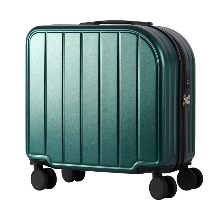 Dark Green Compact 18-Inch Carry-On Suitcase | Lightweight ABS Hardside Spinner Luggage Dark Green Compact 18-Inch Carry-On Suitcase | Lightweight ABS Hardside Spinner Luggage