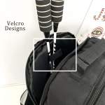 green and black stylish sports backpack with contrast pockets unisex gym bag for badminton & tennis green and black stylish sports backpack with contrast pockets unisex gym bag for badminton & tennis