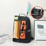 green and black stylish sports backpack with contrast pockets unisex gym bag for badminton & tennis green and black stylish sports backpack with contrast pockets unisex gym bag for badminton & tennis