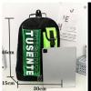 orange and grey stylish sports backpack with contrast pockets unisex gym bag for badminton & tennis orange and grey stylish sports backpack with contrast pockets unisex gym bag for badminton & tennis