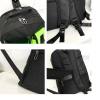orange and grey stylish sports backpack with contrast pockets unisex gym bag for badminton & tennis orange and grey stylish sports backpack with contrast pockets unisex gym bag for badminton & tennis