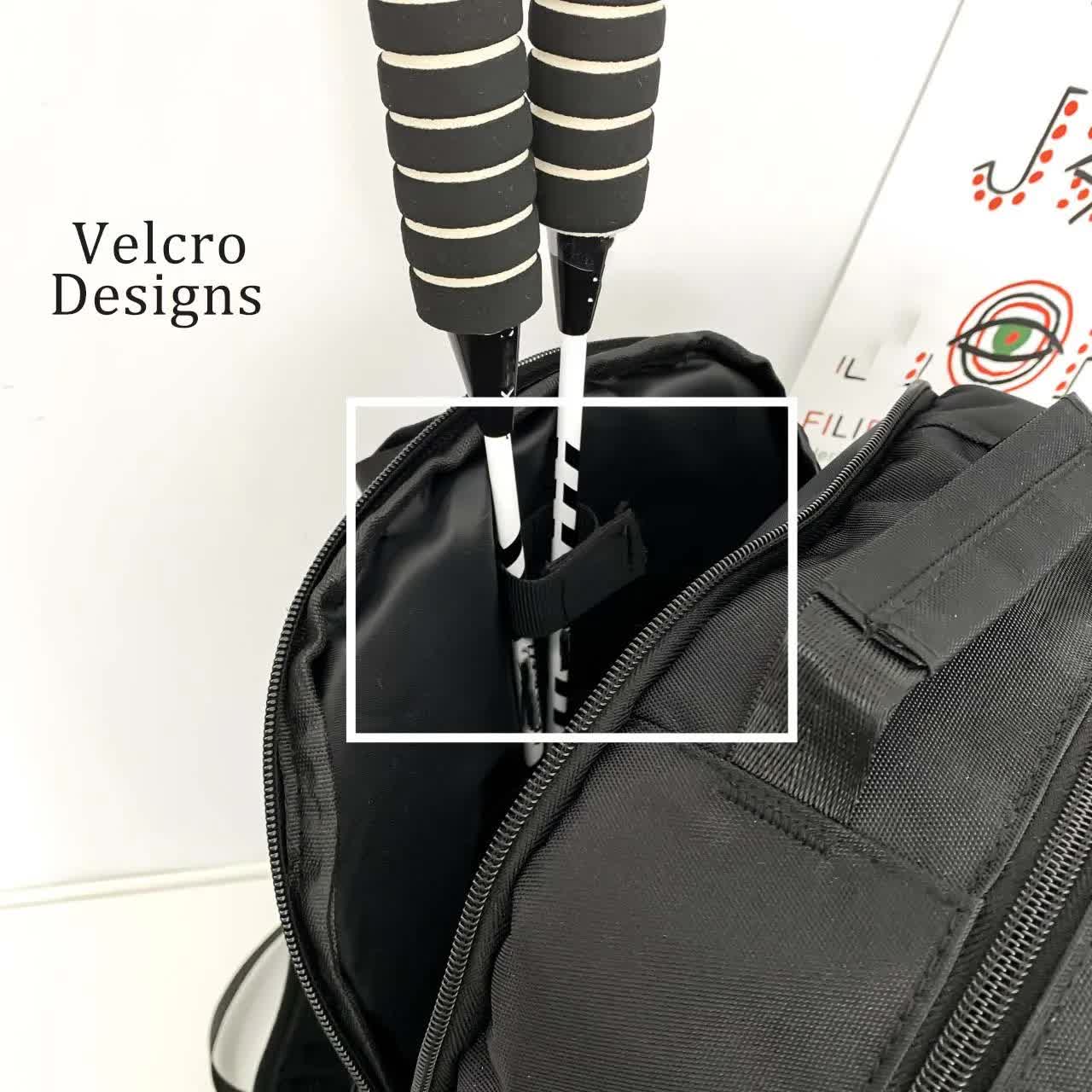 purple and black stylish sports backpack with contrast pockets unisex gym bag for badminton & tennis