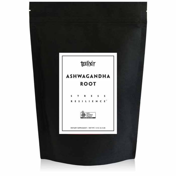 teelixir organic ashwagandha root 250g